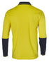 Hi-Vis Cotton Two Tone L/S Safety Polo