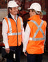 Hi-Vis Reversible Safety Vest With X Pattern 3M Tapes