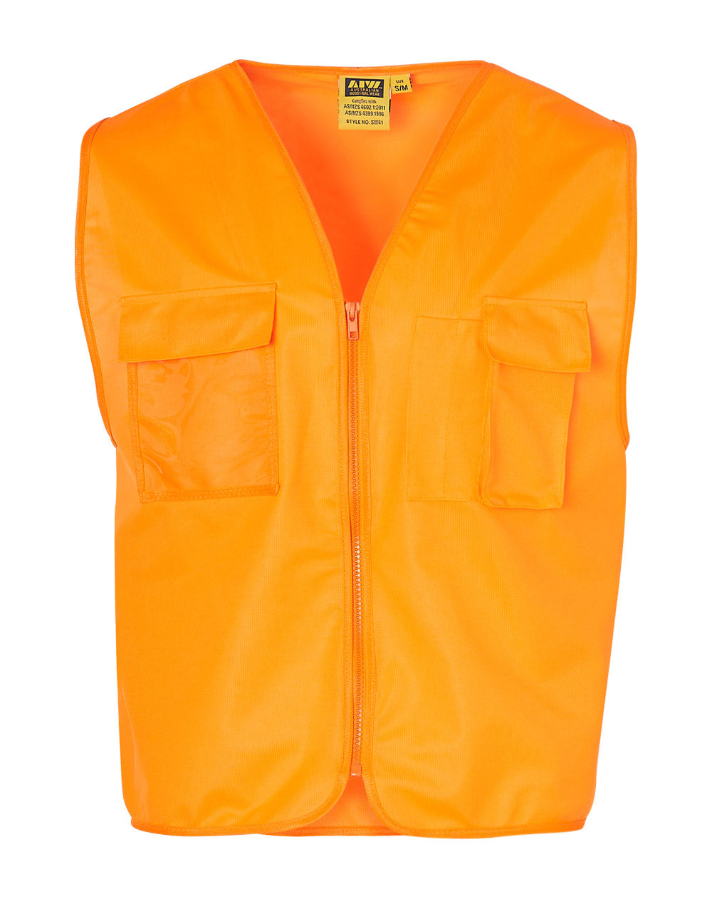 Hi-Vis Safety Vest With Id Pocket