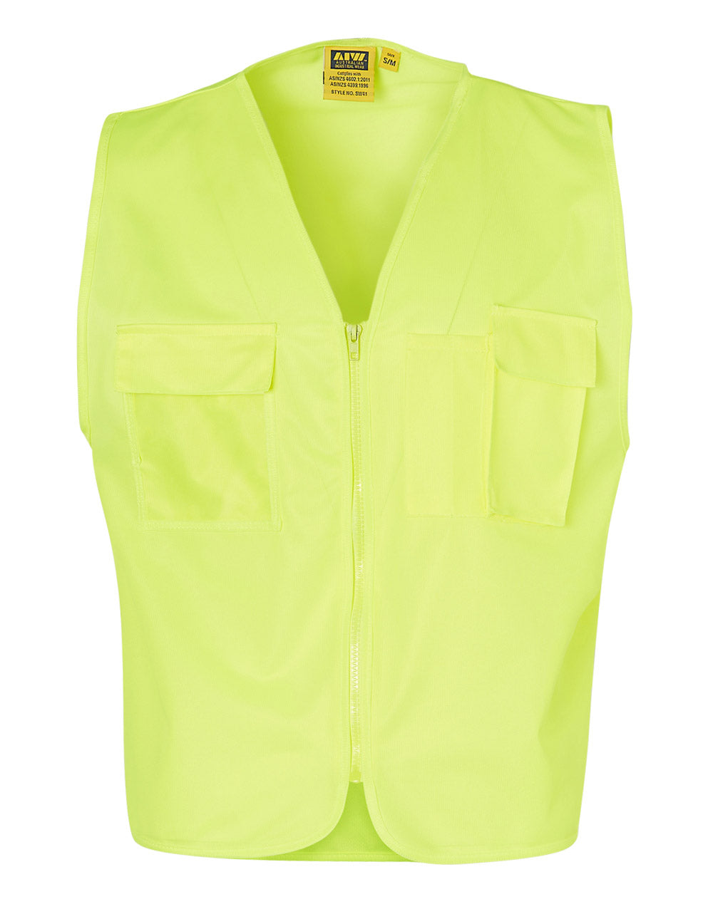 Hi-Vis Safety Vest With Id Pocket