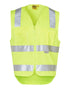 Hi-Vis Safety Vest With Id Pocket & R/F Tapes