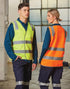 Hi Vis Safety Vest With Shoulder Reflective Tapes