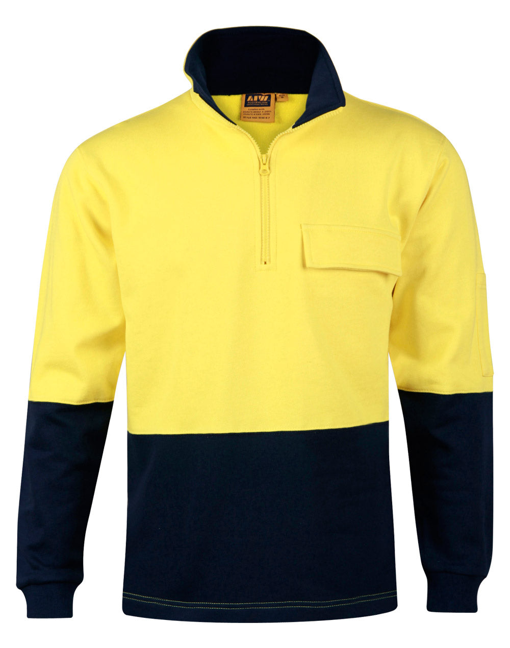 Hi-Vis Two Tone Cotton Fleecy Sweat