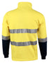 Hi-Vis Two Tone Cotton Fleecy Sweat With 3M Tapes