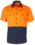Hi-Vis Two Tone S/S Cotton Work Shirt