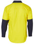 Hi-Vis Two Tone Cool-Breeze L/S Cotton Work Shirt