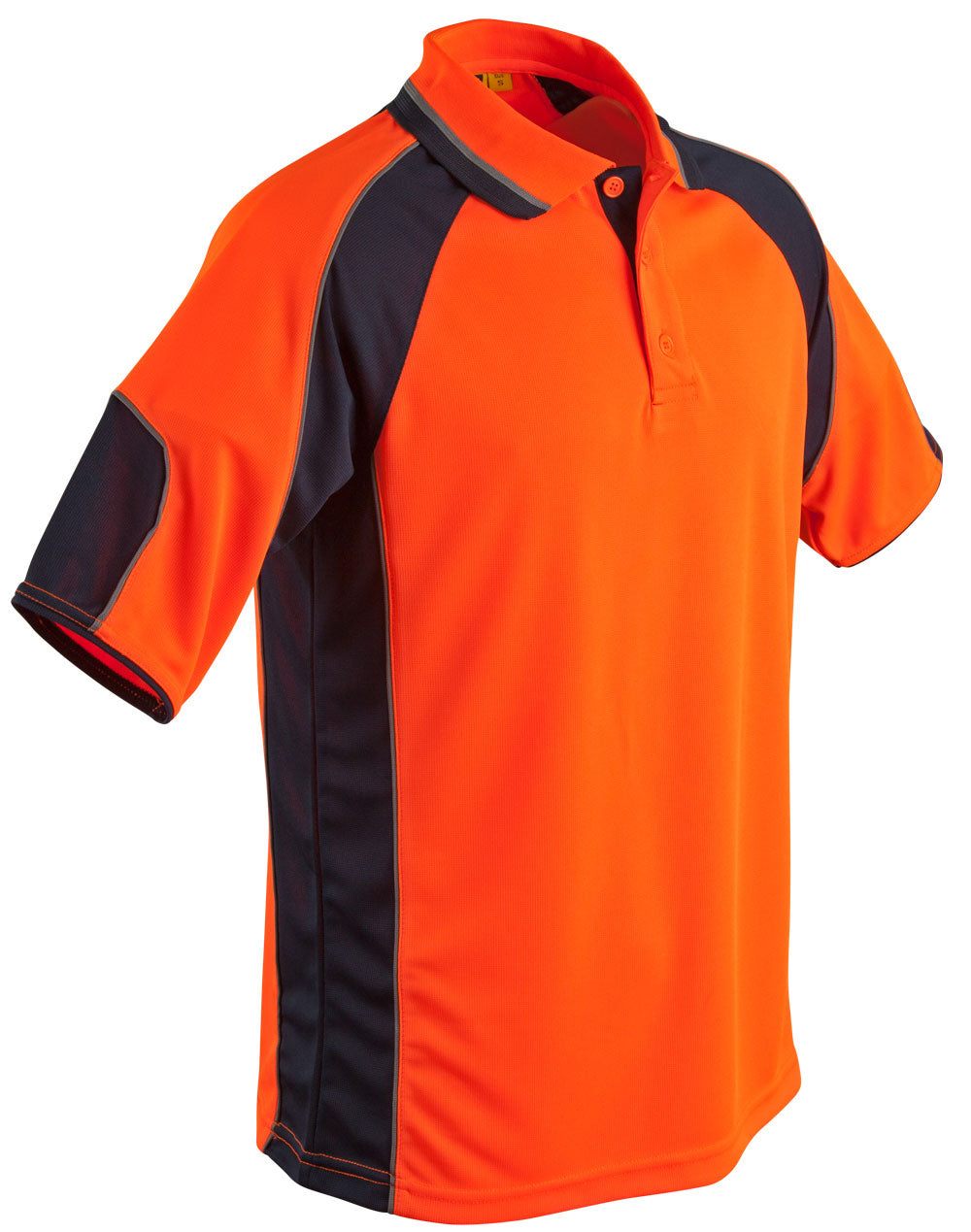 Men's Hi-Vis Cooldry Contrast Polo With Sleeve Panels