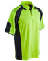 Men's Hi-Vis Cooldry Contrast Polo With Sleeve Panels