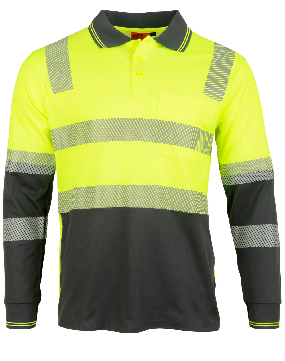 Biomotion Segmented Truedry L/S Safety Polo