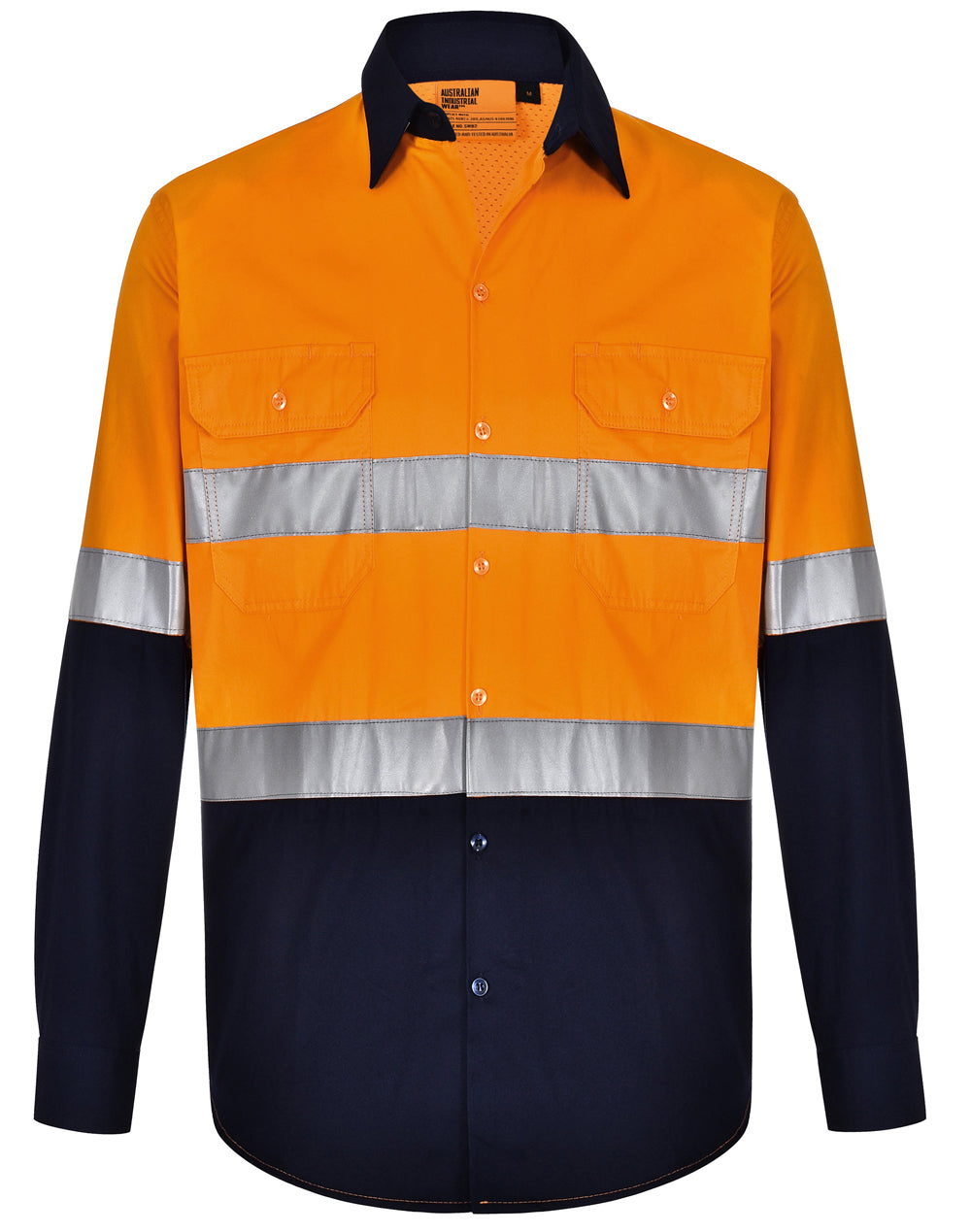 Hi-Vis Cool-Breeze Safety L/S Shirt (Generic Tape)