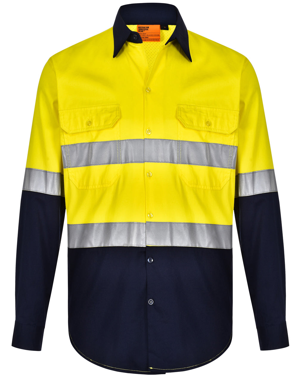 Hi-Vis Cool-Breeze Safety L/S Shirt (Generic Tape)