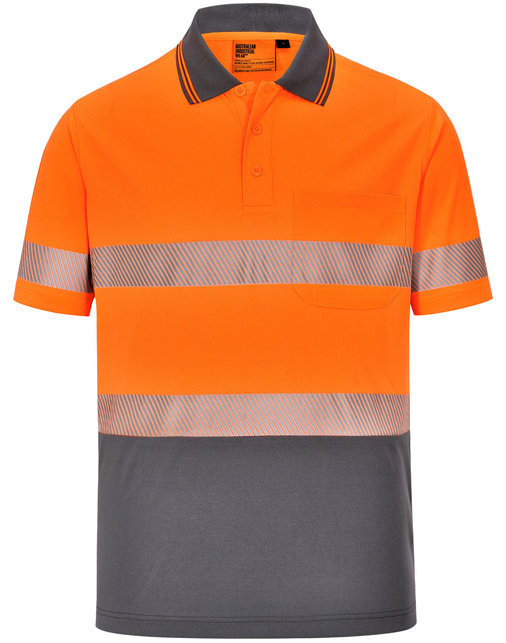 Unisex Cooldry Segmented Safety S/S Polo