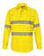 Hi Vis Cool-Breeze Closed Front L/S Shirt (Perforated Tape)