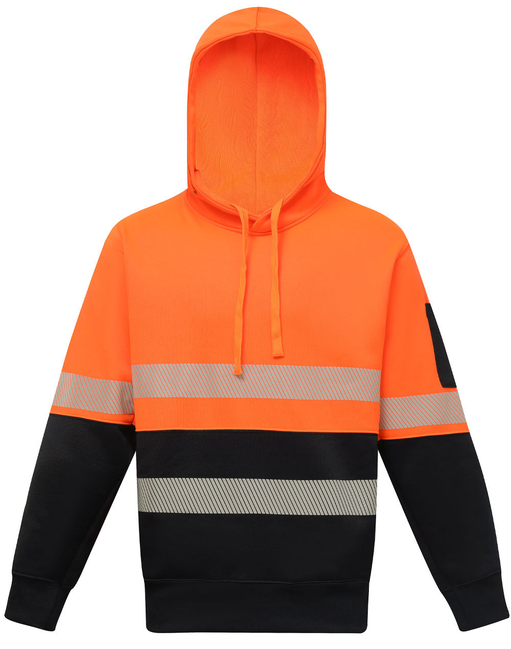 Hi-Vis Two Tone Safety Hoodie With Segmented Tapes