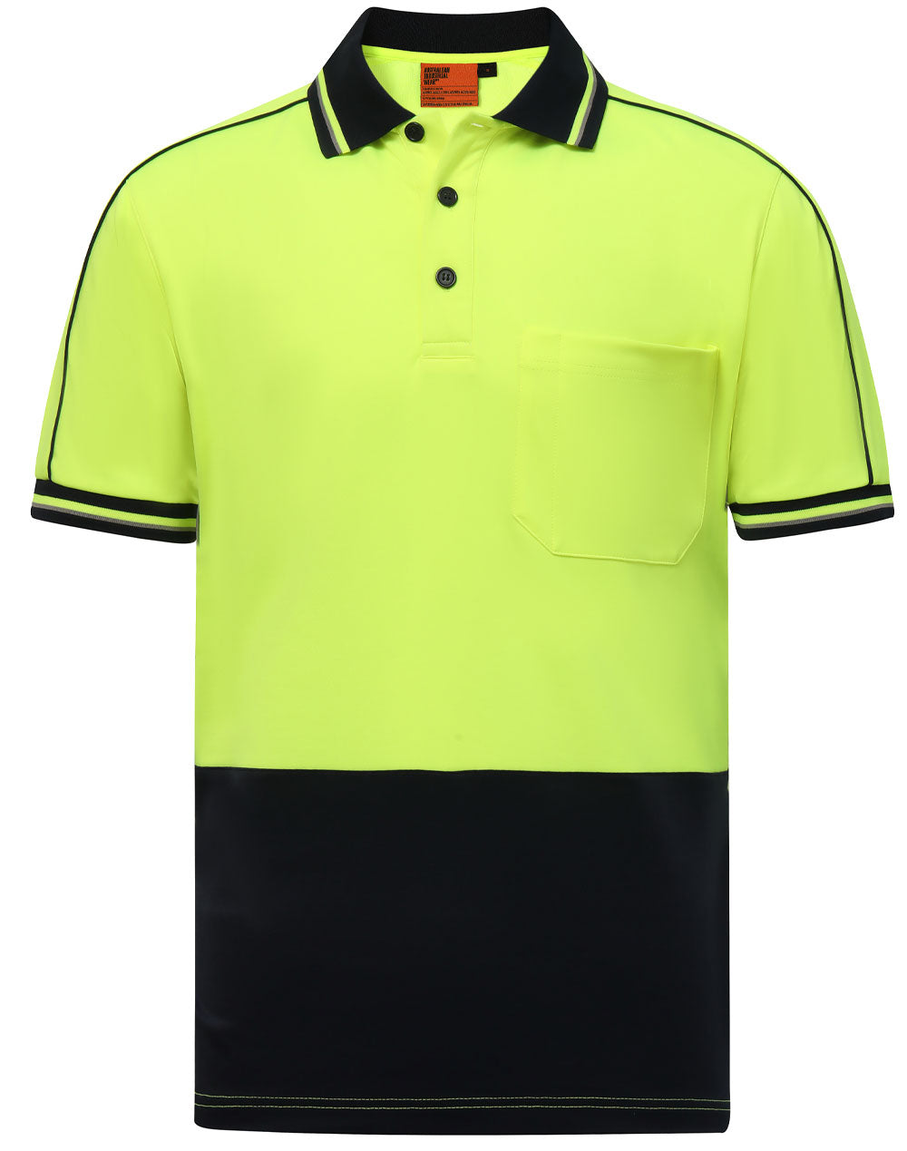 Hi-Vis Sustainable Cool-Breeze Truedry Safety S/S Polo