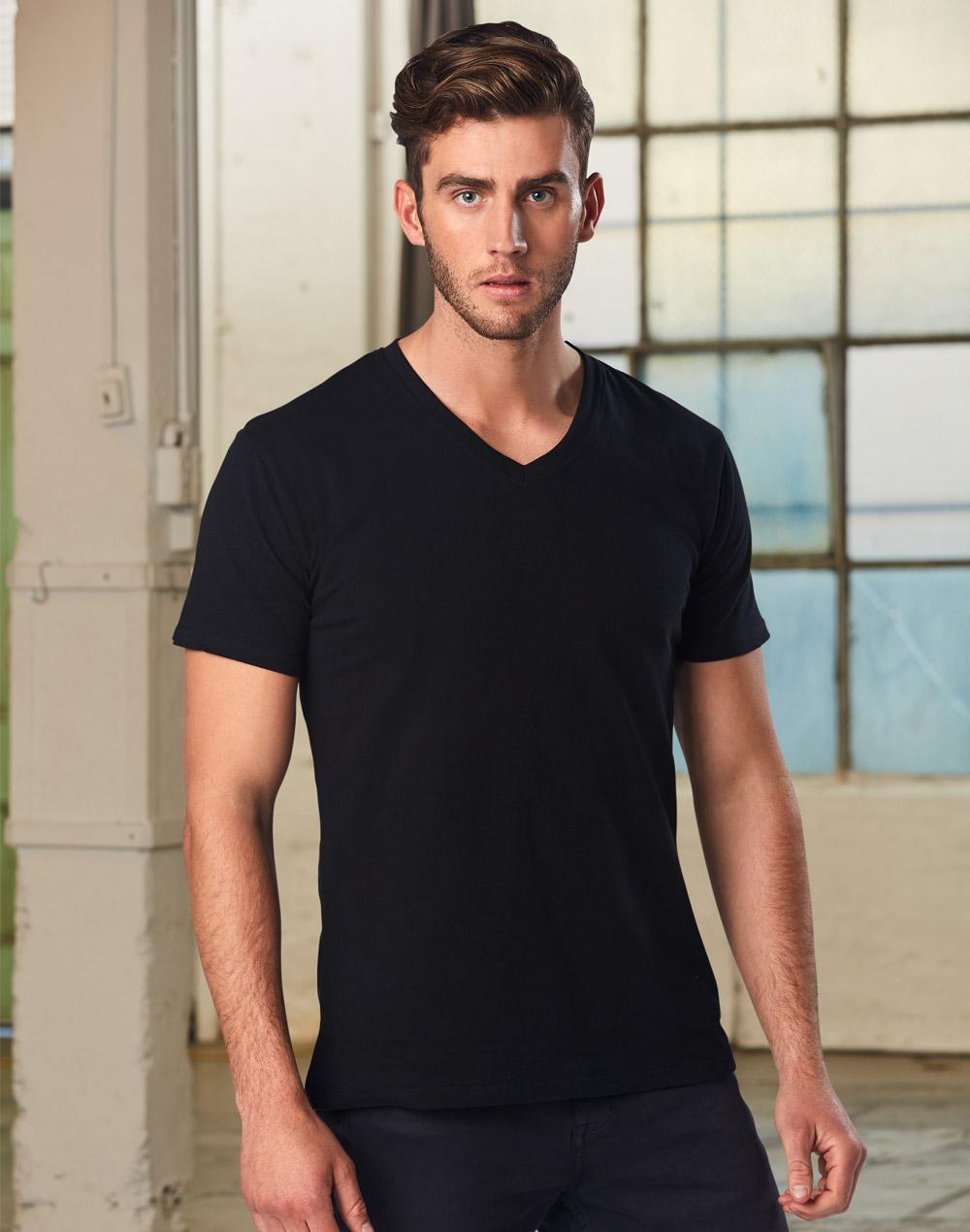 Men's V-Neck Short Sleeves Tee