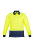 Unisex Hi Vis Basic Long Sleeve Polo