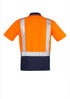 Mens Hi Vis Spliced Short Sleeve Polo - Shoulder Taped