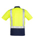 Mens Hi Vis Spliced Short Sleeve Polo - Shoulder Taped