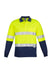 Mens Hi Vis Spliced Long Sleeve Polo - Hoop Taped