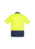 Mens Hi Vis Comfort Back Short Sleeve Polo