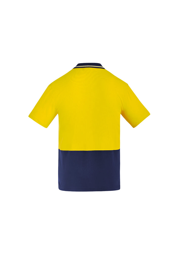 Mens Hi Vis Cotton Short Sleeve Polo