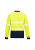 Unisex Hi Vis Segmented Tape Long Sleeve Polo