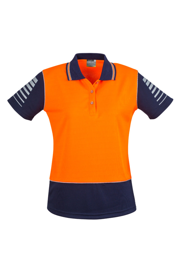 Womens Hi Vis Zone Short Sleeve Polo