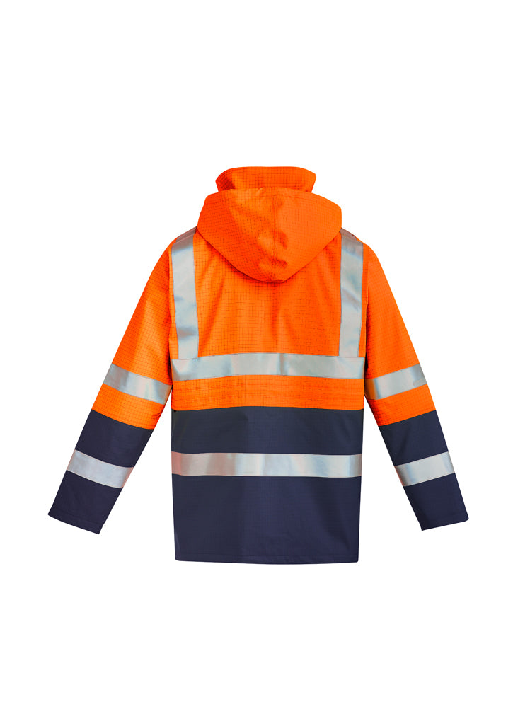 Mens Orange Flame Arc Rated Antistatic Waterproof Jacket