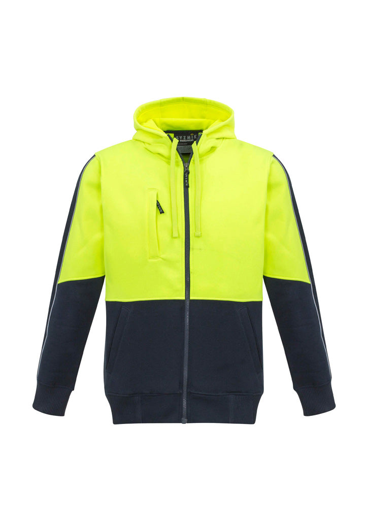 Unisex Hi Vis Full Zip Hoodie