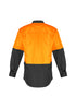 Mens Rugged Cooling Hi Vis Long Sleeve Shirt